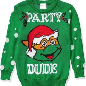 Ugly Sweater - Ninja Turtles Party Dude - Size Medium